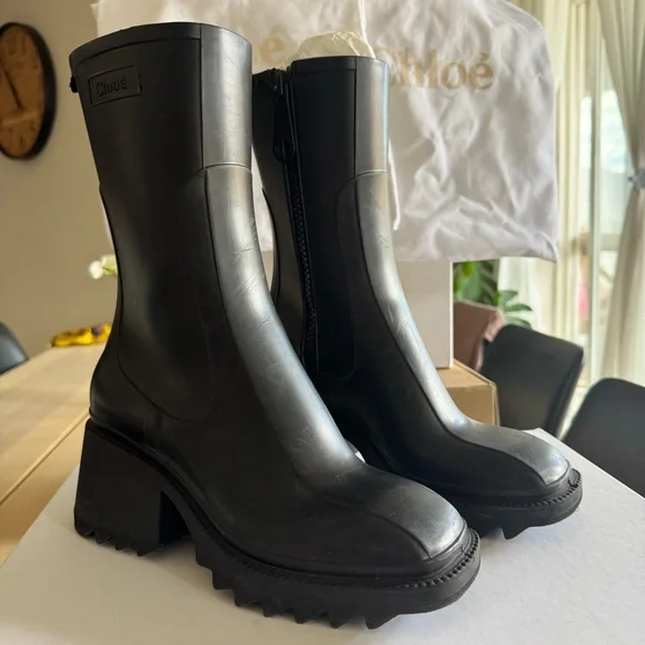 Chloe Rubber Rain Boots - Picture 3 of 6